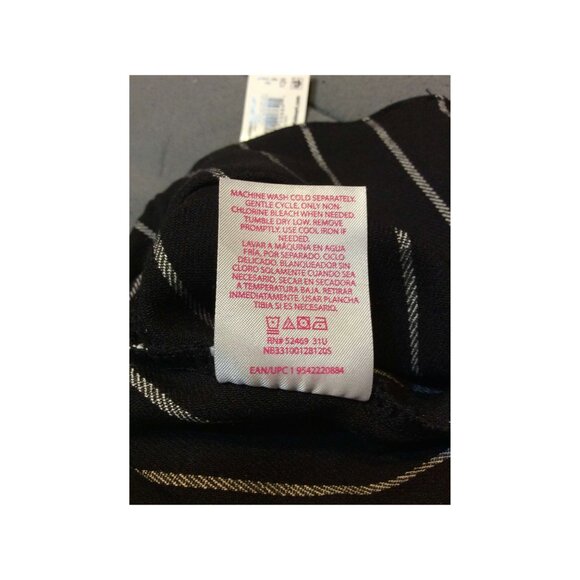 No Boundaries Black white striped Pants size 7-9 SKU12 - Picture 3 of 5